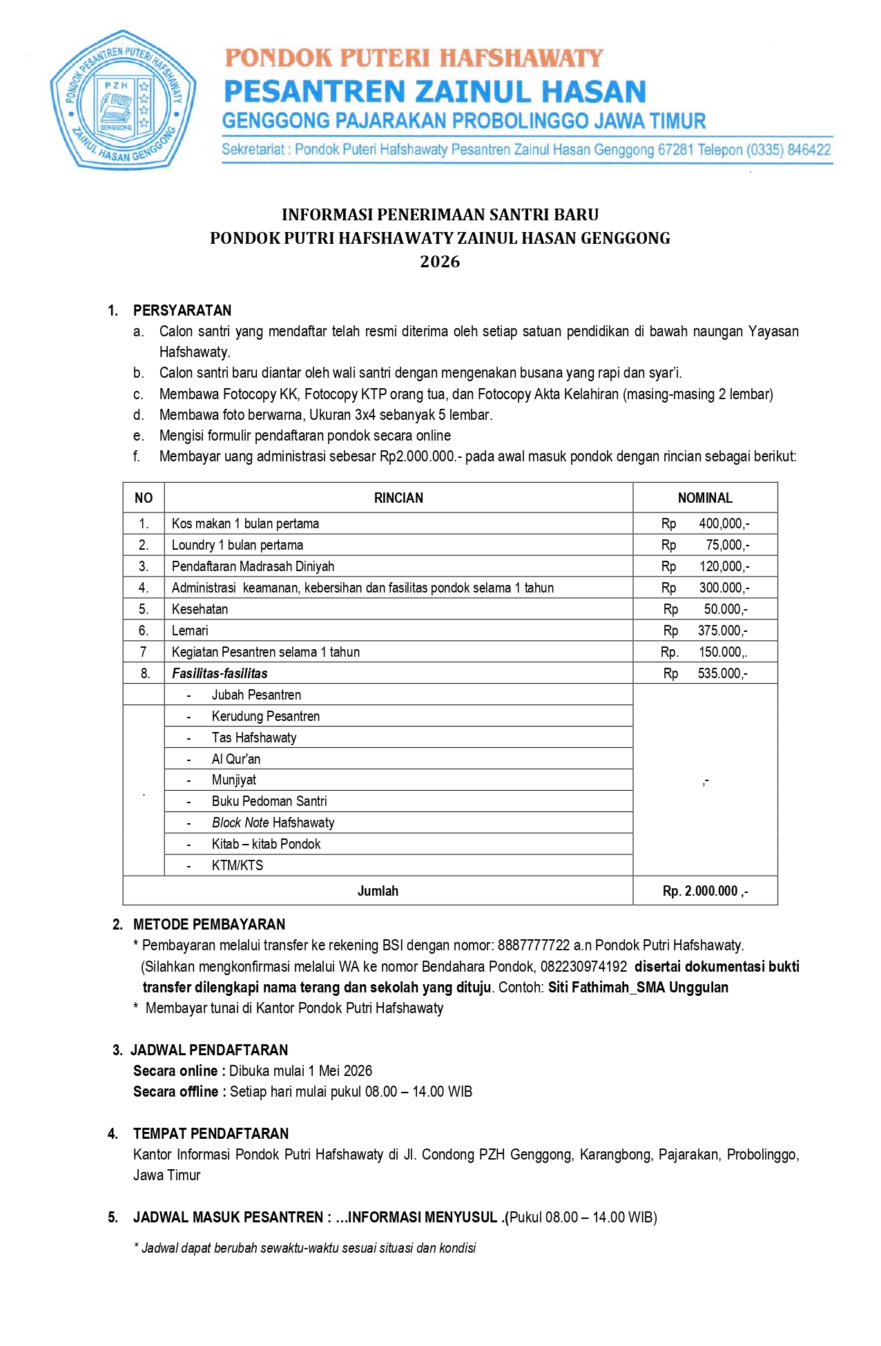 Biaya Halaman 1